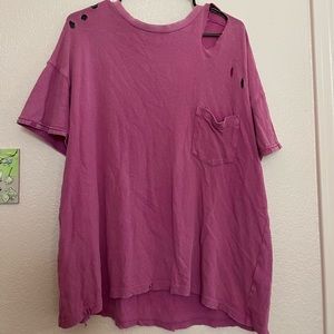 Free People Rubi CC Tee Pink